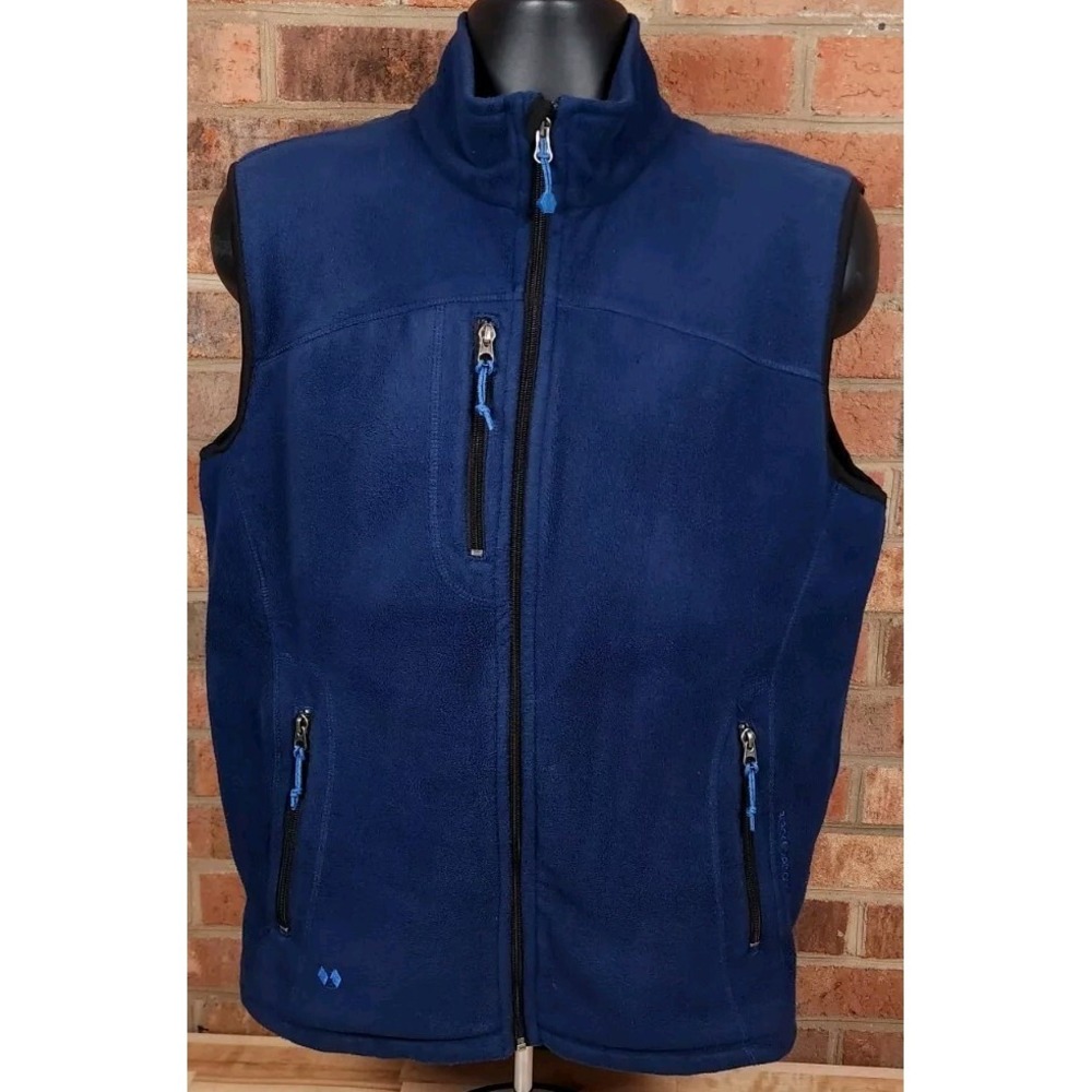 Black Diamond Mens Medium Blue Fleece Vest Jacket Full Zip